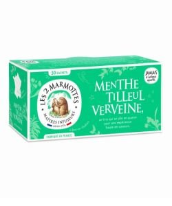 Menthe, Tilleul, Verveine, 30 sachets